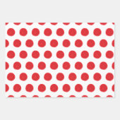 Points d'aquarelle rouge En vichy papier d'envelop (Devant 2)