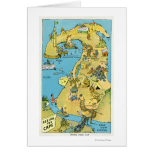 Points de bande dessinée d'intérêt sur Cape Cod