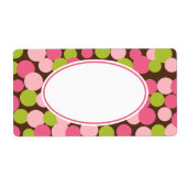 Points de citron de fraise personnalisés Étiquette (Devant)