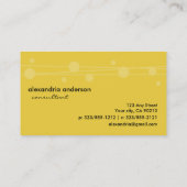 Points de citron superbe et cartes de visite (Dos)