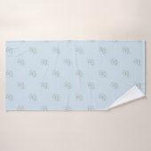 Points de confettis bleu clair (Serviette de bain)