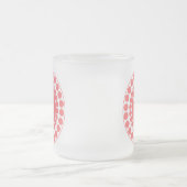 Points de corail élégant Monogramme Mug (Centre)