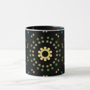 Points de couleur circulaire Mug combo