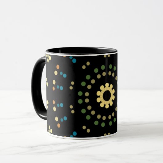 Points de couleur circulaire Mug combo (Devant gauche)