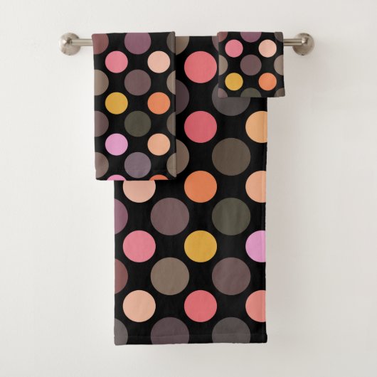 points de couleur vifs sur fond noir (En situation)