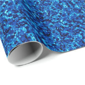 POINTS DE FÊTE 7-Bleu CADEAU PAPIER À REPASSER (Coin rond)