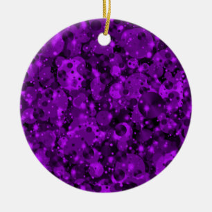 Points de fête Ornement de Noël 10-violet