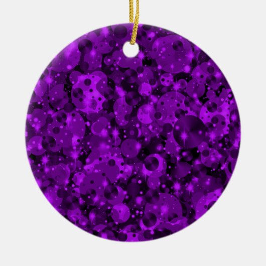 Points de fête Ornement de Noël 10-violet (Devant)