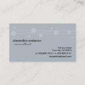 Points de gris d'ardoise et cartes de visite (Dos)