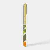 Points de Motif Plaid Rétro Orange Vert (Côté droit)