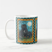 POINTS DE MUG HALLOWEEN CHAT NOIR BUBO ET PYEWACKE (Gauche)