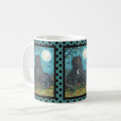 POINTS DE MUG HALLOWEEN CHAT NOIR BUBO ET PYEWACKE (Devant gauche)