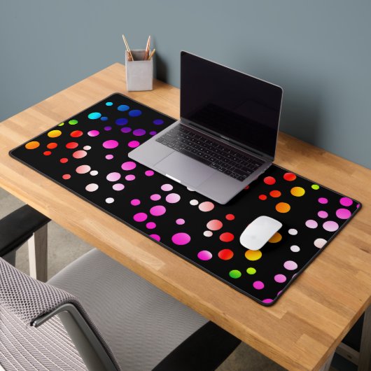 Points De Néon Colorés Sur Noir (Bureau 2)