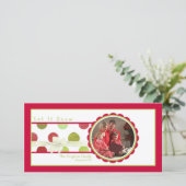 Points de Noël Carte photo (Debout devant)