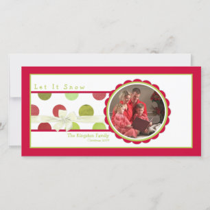 Points de Noël Carte photo