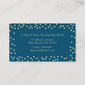 Points de Parties scintillant en or de verre Carte (Dos)