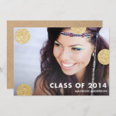 Points de Parties scintillant | Invitation de la f (Devant / Derrière)