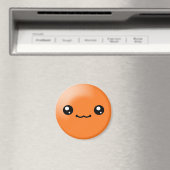 Points de sucre Kawaii Orange Happy Face Magnet (In Situ (Lave-vaisselle))