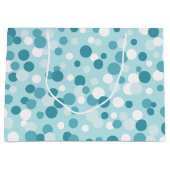 Points de Vacances Bleus Frosty Grand Sac Cadeau (Devant)