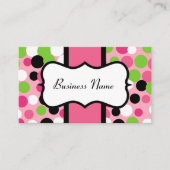 Points de vidange rose et citron vert Carte de vis (Devant)