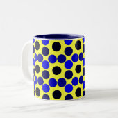 Points de vue MUG à CAFÉ noir et bleu (Devant gauche)