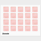 Points d'huile rose et or bleus Stickers modernes (Feuille)