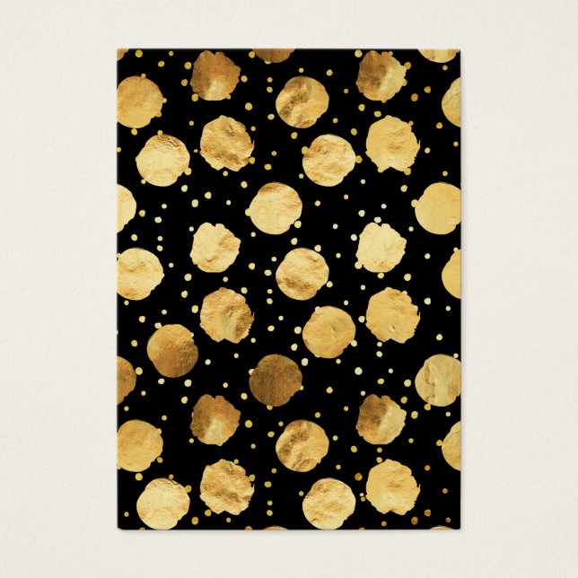 Points d'or Faux Foil Motif Dot Texture Arrière -  (Devant)