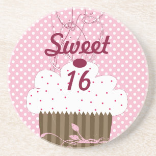 Points doux 16 Dessous de verre Cupcake