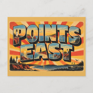 Points East PEI Vuurtorens Schilderachtige Route K Briefkaart