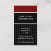 Points élégants - carte de visite (Dos)