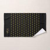 Points élégants de style métallisé or (Serviette à main)