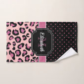 Points et Empreintes de léopard (Serviette à main)