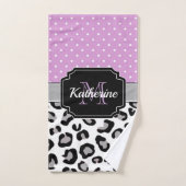 Points et Empreintes de léopard (Serviette à main)
