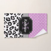 Points et Empreintes de léopard (Serviette à main)