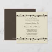 Points et invitation modernes 2 (chocolat) de (Devant / Derrière)