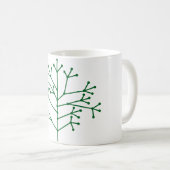 Points et tirets Motif de café Mug (Devant droit)
