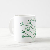 Points et tirets Motif de café Mug (Devant gauche)