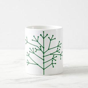 Points et tirets Motif de café Mug