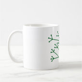 Points et tirets Motif de café Mug (Gauche)
