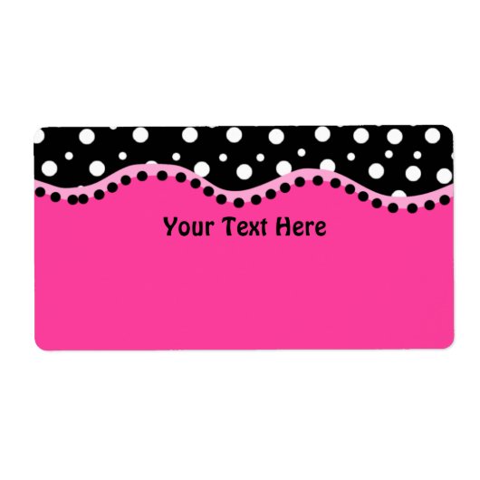 Points funky très Étiquette (Devant)