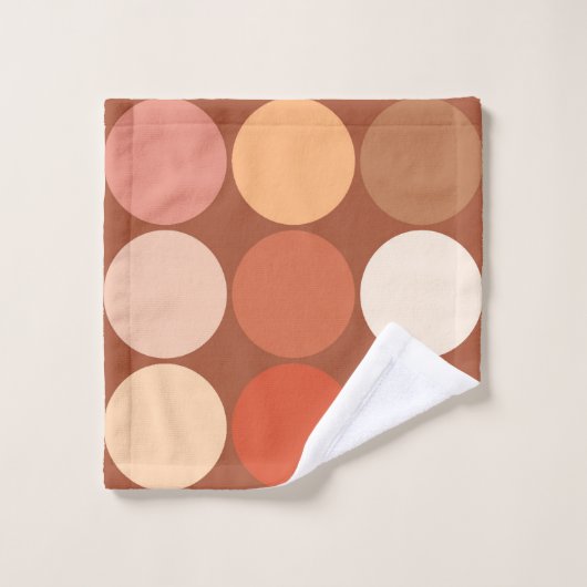 Points géants du milieu du siècle, Chocolat Brown  (Gant de toilette)