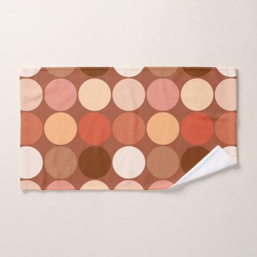 Points géants du milieu du siècle, Chocolat Brown  (Serviette à main)