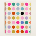 Points géométriques Vintages colorés<br><div class="desc">Points géométriques vintages colorés - design rétro - arrière - plan blanc crème et points colorés en rose,  jaune,  vert,  bleu et orange.</div>