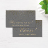 Points Gold Confetti sur les billets de boisson Ma (Bureau)