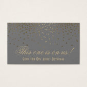 Points Gold Confetti sur les billets de boisson Ma (Devant)