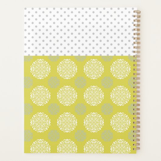Points Gris Chartreuse Monogramme tendance (Dos)
