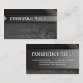 Points grunges en métal de carte d'entreprise de (Devant / Derrière)