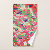 Points heureux et formes jouées Art original (Serviette à main)