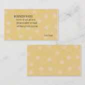 Points jaunes - carte de visite (Devant / Derrière)