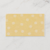 Points jaunes - carte de visite (Dos)